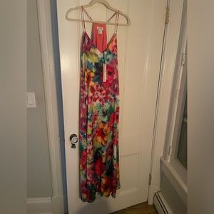 Nicole Miller Floral Maxi Dress NWT